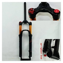 qidongshimaohuacegongqiyouxiangongsi Spares Bike forks Bicycle Air Fork 26" 27.5" 29inch ER 1-1 / 8“”MTB Mountain Bike Suspension Fork Air Resilience Oil Damping Line Lock For Over mtb fork ( Color : 26HL matte spring )