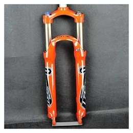 qidongshimaohuacegongqiyouxiangongsi Spares Bike forks Biking 26 inch mountain bicycle Forks Fork 26 "suspension bike cycling MTB Fork guide Contorl alloy disc brake oil 9 mm QR mtb fork ( Color : 26loss orange )