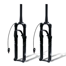 CPXUP2 Mountain Bike Fork bike forks Mountain Bike Full Suspension Fork Mountain Bike Front Fork Cylinder Shaft Air Fork 27.5 Inch 29 Inch Pneumatic Shock Absorber (Color : 27.5 inch)
