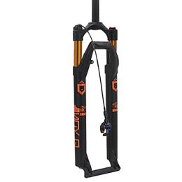 CPXUP2 Mountain Bike Fork bike forks Mountain Bike Straight Tube Opening Front Fork Undamped Wire Control 27.5 29 Inch Air Pressure 100 * 15mm (Color : Black1, Size : 27.5inch)