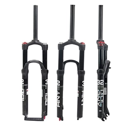 CPXUP2 Mountain Bike Fork bike forks MTB Shock-absorbing Front Fork Bicycle Fork Aluminum Alloy Double Shoulder Double Air Chamber Suspension 26 / 27.5 / 29 Inch MTB 100mm Bike Fork (Color : Red)