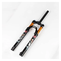 CPXUP2 Mountain Bike Fork bike forks Pneumatic Suspension Fork Mountain Bike Air Fork 26 / 27.5 / 29 Inch Bike Suspension (Color : Black-gold tube 26 inches)
