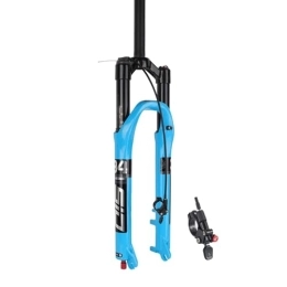 Boxkat Mountain Bike Fork Bike Front Fork 26 / 27.5 / 29inch, 1 1 / 8 Suspension Fork Aluminum Alloy Travel 120mm Disc Brake 75mm Mountain Bicycle Accessories (Color : Blue, Size : STRAIGHT_26 / 27.5)