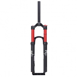 Bnineteenteam Mountain Bike Fork Bike Front Fork, Black+Red Aluminum Alloy Mountain Bike Front Fork Bicycle Double Air Chamber Front Fork for 27.5in Bike
