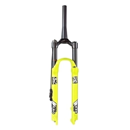 SHKJ Spares Bike Suspension Fork 26 / 27.5 / 29 Inch MTB Air Fork Travel 100mm Disc Brake Front Fork Tapered Tube 1-1 / 2" QR 9mm For XC / AM (Color : Remote, Size : 26inch)