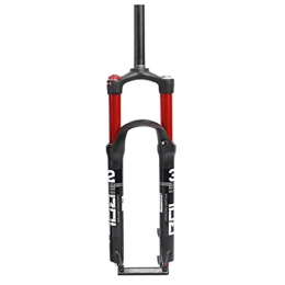 RTYUIO Spares Bike Suspension Forks, Agnesium Alloy Double Chamber Air Pressure Shock Absorber Fork Suspension Mountain Bike Bicycle (Red 27.5")
