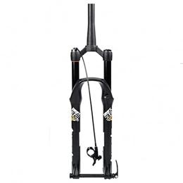BaiHogi Mountain Bike Fork Bike Suspension Forks Fork 26 27.5 29 Inch Downhill Fork Mountain Bike Suspension Fork Air Damping Disc Brake Bicycle Fork Cone 1-1 / 2" Through Axle 15mm HL / RL Travel 135mm Bicycle Assembly Accessories