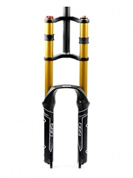 BaiHogi Mountain Bike Fork Bike Suspension Forks Mountain Bike Downhill Fork 26 27.5 29inch Hydraulic Suspension Fork Rappelling Bicycle Oil Fork With Damping Disc Brake 1-1 / 8" 1-1 / 2" QR Travel 135mm Bicycle Assembly Accessorie
