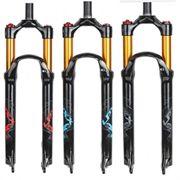 WATPET Spares Bike Suspension Forks Mountain Bike Wire-controlled Cone 26 27.5 29 Inch Air Pressure Front Fork Magnesium Aluminum Alloy Lightweight Bicycle Air Fork Tapered Steerer and Straight Steerer Front Fork