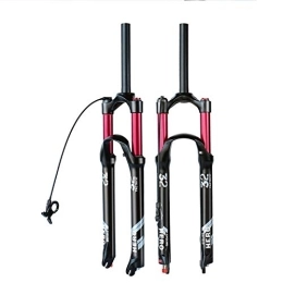 XINXI-YW Mountain Bike Fork Bike Suspension Forks MTB Black Matte 100-120mm Travel Mountain Bike Air Fork 1750g 26 27.5 29 Inch Bicycle Suspension Plug Magnesium Alloy MTB Tapered Steerer and Straight Steerer Front Fork
