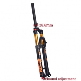 YZLP Spares Bile forks 2019 Bicycle Air Fork 26 / 27.5 / 29er MTB Mountain Bike Suspension Air Resilience Bike Fork 120mm Traver Axle 9 * 100mm (Color : Yellow)