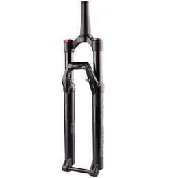 Bktmen Mountain Bike Fork Bktmen Bicycle Air Suspension Front Fork Rebound Adjust Tapered Tube 28.6mm QR 15mm Travel 130mm Mountain Bike Forks Aluminum Alloy (Size : 27.5inches)