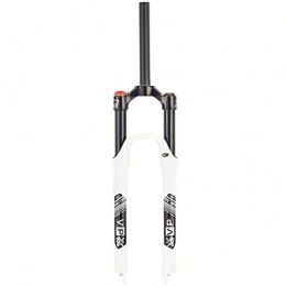 Bktmen Mountain Bike Fork Bktmen Mountain Bike Front Fork White 120mm Travel 1-1 / 8 Straight Tube Ultralight Manual Lockout QR 9mm Front Forks Accessories (Size : 26 inches)