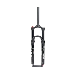 Bluetooth earphone Mountain Bike Fork Bluetooth earphone Mountain Biycle Front Fork MTB Suspension Air Fork 26 inches 27.5 inches Red inner tube 26 inches for Mountain Road Beach MTB Bikes (Color : Black)