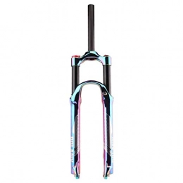 BOLANY Mountain Bike Fork BOLANY 27.5 / 29 inch 120mm Rainbow Supension Air Fork Aluminum Alloy Straight Steerer Vacuum Plated Colorful MTB Bike Front Fork (27.5 inch)