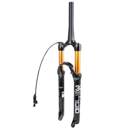BOLANY Mountain Bike Fork BOLANY MTB Fork Bicycle Fork 26 / 27.5 / 29 Mountain Bike Suspension Fork, MTB Throttle Fork 120 mm Suspension Travel Straight / Tapered Tube Magnesium Alloy Suspension Fork (27.5 Tapered Remote Control)