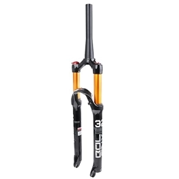 BOLANY Spares BOLANY MTB Fork Bicycle Fork 26 / 27.5 / 29 Mountain Bike Suspension Fork, MTB Throttle Fork 120 mm Suspension Travel Straight / Tapered Tube Magnesium Alloy Suspension Fork (27.5 Tapered Shoulder Control)