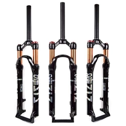 BOLANY Mountain Bike Fork Bolany MTB Fork Mountain Bike Suspension Fork，26 / 27.5 / 29 inch Air Mountain Bike Suspension Fork Suspension MTB Gas Fork 100mm Travel Straight / Tapered Tube Bicycle Front Fork (26, Straight-Manual)
