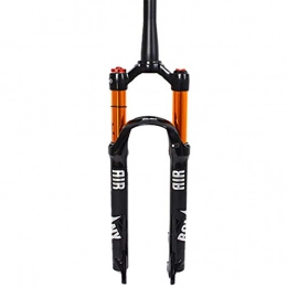 BOLANY Mountain Bike Fork Bolany UK STOCK 26 / 27.5 / 29 Air Mountain Bike Suspension Forks, Straight Tapered Tube 28.6mm QR 9mm Travel 120mm Manual / Crown Lockout MTB Forks, Ultralight Gas Shock Absorber XC / AM / FR Bicycle