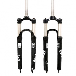 BOLANY Mountain Bike Fork BOLANY 【UK STOCK】 26 / 27.5 / 29 Mountain Bike Suspension Fork, Straight Tube 28.6mm QR 9mm Travel 110mm Manual / Crown Lockout Disc Brake MTB Mechanical Forks Expander&Top Cap(XC / AM / FR)