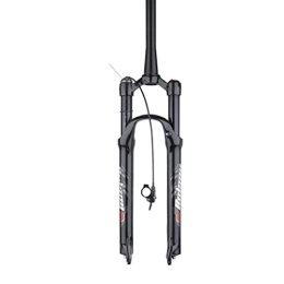 Boxkat Mountain Bike Fork BOXKAT Air Fork Mountain Bicycle 26 / 27.5 / 29inch, Travel 120mm Straight / Tapered Tube Bike Magnesium Alloy Suspension Front Forks 1-1 / 8" (Color : Tapered Remote Lockout, Size : 29)
