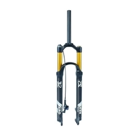 Boxkat Mountain Bike Fork BOXKAT Magnesium Alloy 26 / 27.5 / 29inch Air Front Fork, Mountain Bicycle Suspension Forks Threadless Steerer 9mm Quick Release Straight (Color : Straight Remote Lockout, Size : 26)