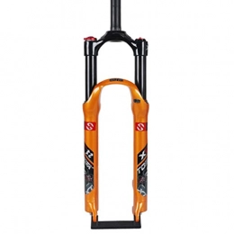 BSLBBZY Mountain Bike Fork BSLBBZY Bicycle Suspension Fork 26 / 27.5 / 29inch Mountain Bike Air Fork Suspension Shoulder Control Aluminum Alloy Travel: 120mm Ultra-lightweight MTB Front Fork (Color : ORANGE, Size : 29INCH)