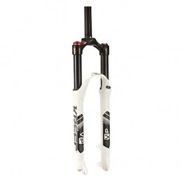 BSLBBZY Mountain Bike Fork BSLBBZY Mountain Bike Suspension Fork 26 / 27.5 / 29in Aluminum Alloy MTB Air Fork Bicycle Fork Stroke: 120mm Shock Absorber Front Fork Ultra-lightweight MTB Front Fork (Color : WHITE, Size : 26INCH)