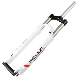 BSLBBZY Mountain Bike Fork BSLBBZY MTB Bicycle Fork 26 / 27.5 Inch Air Suspension Fork Disc Brake Mountain Bike Fork QR 105mm Travel Straight 1-1 / 8" HL / RL Ultra-lightweight MTB Front Fork (Color : A-WHITE, Size : 26INCH)
