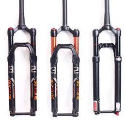 BUCKLOS Mountain Bike Fork BUCKLOS 26 / 27.5 / 29 inch Mountain Bike Fork, Travel 120mm MTB Air Suspension Forks Disc Brake, 1-1 / 8in Threadless / Tapered and Straight Tube Steerer Shock Absorber, Thru Axle 15mm*100mm fit XC / AM / FR / DH