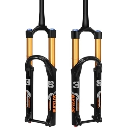 BUCKLOS Spares BUCKLOS Factory 38 27.5 / 29 inch 110 * 15mm Boost Downhill Tapered Air Suspension Fork, 180mm Travel 38mm Inner Tube Thru Axle Rebound Adjustment Disc Brake Front Forks, fit Mountain Bike AM DH.