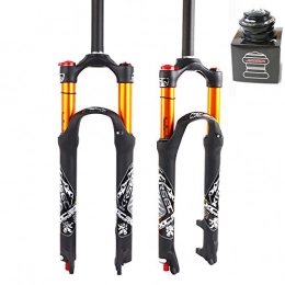 BUCKLOS Mountain Bike Fork BUCKLOS UK-STOCK 26 / 27.5 / 29 inch Mountain Bike Fork 120mm Travel with Headset, 1-1 / 8' MTB Air Forks Rebound Damping Ultralight Aluminum alloy Bicycle Suspension Front Fork fit XC / AM / FR