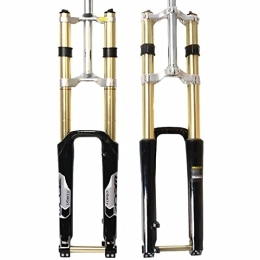 BUCKLOS Spares BUCKLOS 【UK STOCK】 26 27.5 29 MTB Bike Suspension Fork 180mm Travel, Bicycle Magnesium Alloy Downhill Forks 20mm Axle, 1-1 / 8" Threadless Mountain Bikes Fork.