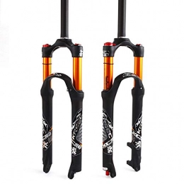 BUCKLOS Mountain Bike Fork BUCKLOS UK-STOCK 26 27.5 29in Mountain Bike Air Fork, 100mm Travel MTB Suspension Forks with Rebound Adjust, 1-1 / 8 Straight Tube Threadless Ultralight Gas Shock Absorber fit XC / AM / FR Cycling