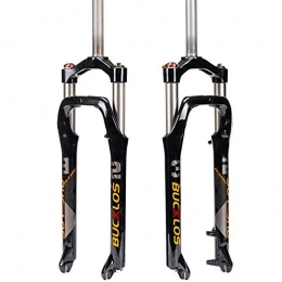 BUCKLOS Spares BUCKLOS 【UK Stock】 26 * 4.0 inch Fat Tire MTB Suspension Fork, 100mm Travel Spacing Hub 135mm 1 1 / 8 Straight Tube Manual Lockout 9mm QR Oil Spring Front Forks, fit Snow Beach Mountain Bike