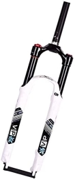 BYBDOG Mountain Bike Fork BYBDOG Suspension Fork Mountain Bike Fork Mtb Fork Travel 120Mm 26, 27.5 Inches Aluminum-Alloy Material Mountain Bike Bicycle Suspension Forks (Color : White, Size : 27.5 inches)