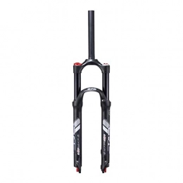 BZLLW Mountain Bike Fork BZLLW Bicycle Fork, 26 / 27.5 Inches MTB Suspension Fork, Mountain Bicycle Magnesium Alloy Absorber Front Fork, 1-1 / 8" 26" Disc Brake Damping Adjustment Unisex Travel 120mm (Size : 26in)