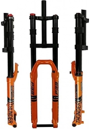BZLLW Mountain Bike Fork BZLLW Bicycle Fork, 27.5" / 29" Bike Suspension Fork Air Fork, Mountain Bike Front Fork, MTB 1-1 / 8" Straight Steerer 160mm Travel, Manual Lockout Bicycle Fork, Orange (Size : 27.5in)