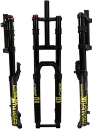 BZLLW Mountain Bike Fork BZLLW Bicycle Fork, MTB Oil Pressure Forks Bicycle Suspension Fork, 27.5 / 29" Bike Suspension Fork Air Fork, 1-1 / 8" Straight Steerer 160mm Travel 15x100mm Axle Manual Lockout (Size : 27.5in)