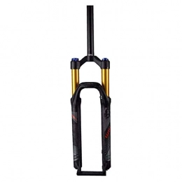 BZLLW Mountain Bike Fork BZLLW Bicycle Fork, Suspension Forks 26 / 27.5 Inch MTB Air Suspension Fork Straight Tube, Unisex 1-1 / 8" Disc Bicycle Steerer Tube Travel 120mm, Air Suspension Fork For MTB Bike (Size : 26in)