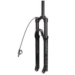 CAISYE Mountain Bike Fork CAISYE Bicycle Forks 26 / 27.5 / 29 Inch Mountain Bike Bicycle Suspension Fork, Aluminum Magnesium Alloy Light MTB Air Forks with Tires Suspension Travel: 120 Mm Bicycle Forks, Remote Lockout, 26in