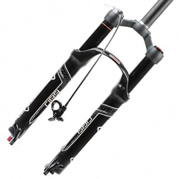 CARACHOME Mountain Bike Fork CARACHOME 26" / 27.5" / 29" Suspension Air Forks, MTB Fork Cushioned Straight Tube Steerer Tube Crown Remote Lock Out Travel 120MM, A, 27.5