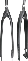 TOSEEK Spares Carbon Fiber MTB Rigid Fork 26 / 27.5 / 29" Tapered Tube 1-1 / 8" 3K T800 Disc Brake, 28.7mm Threadless Ultralight Mountain Bike Front Forks Expander Top Cap