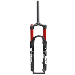 CAREXY Mountain Bike Fork CAREXY 27.5 inch MTB Fork, Straight Steerer Shock Absorber Mountain Bike Fork Rebound Adjust Bicycle Accessories, Red