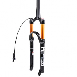 CAREXY Mountain Bike Fork CAREXY Air MTB Suspension Fork, Rebound Adjust Mountain Bike Forks Tapered / Straight Steerer Manual / Remote Lockout, Remote, Tapered