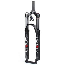 catazer Spares CATAZER Mountain Bike Fork 26 27.5 29 inch, Travel 120mm MTB Air Fork, Ultralight Bicycle Suspension Front Forks Disc Brake Fit XC / AM / FR Cycling (Straight Remote Lockout, 29er)