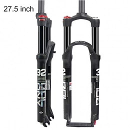 CBPE Spares CBPE Mountain Front Fork 26 Inch 27.5 Inch 29 Inch Double Air Chamber Fork Bicycle Shock Absorber Front Fork Air Fork, 27.5 inch