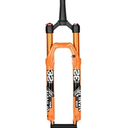 CEmeLi Spares CEmeLi 26 27 29 In Air Suspension Fork Travel 100mm 1-1 / 2" Tapered Tube QR 9mm Manual Lockout Ultralight Mountain Bike Front Forks Magnesium+Aluminum Alloy (Orange 26")