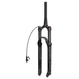CEmeLi Spares CEmeLi 26 / 27.5 / 29 Air Suspension Fork, Straight / Tapered Tube QR 9mm Travel 120mm Mountain Bike Forks (Manual Lockout / Remote Lockout) (D 27.5 inch)