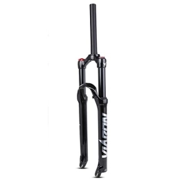 CEmeLi Spares CEmeLi Shock Absorber Air Fork 26 Inch / 27.5 Inch / 29 Inch Mountain Bike, Magnesium Alloy Suspension Fork Straight Shoulder Control (Silver 27.5)